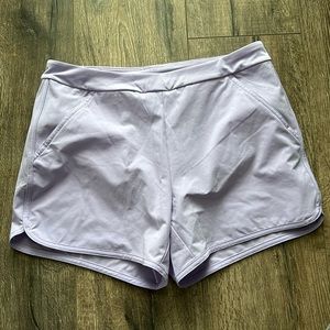 Girls swim shorts. Lavender color